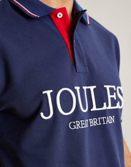衣服 jp Joules 男性 ポロシャツ 藍色 46RH237