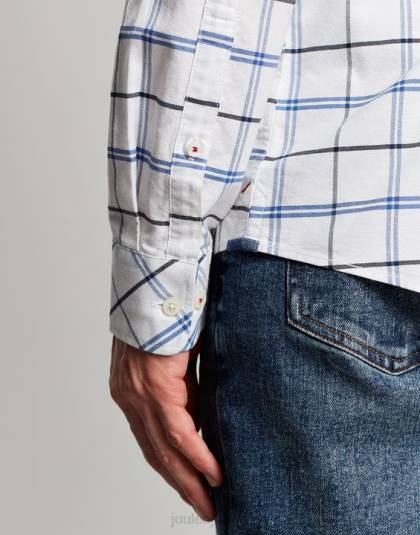 衣服 jp Joules 男性 ウェルフォード クラシックフィット チェックシャツ ネイビーチェック 46RH239