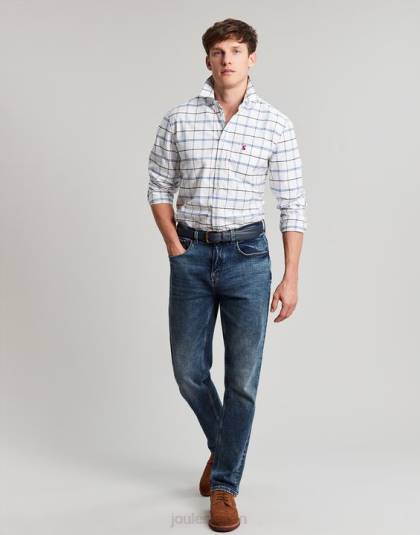 衣服 jp Joules 男性 ウェルフォード クラシックフィット チェックシャツ ネイビーチェック 46RH239
