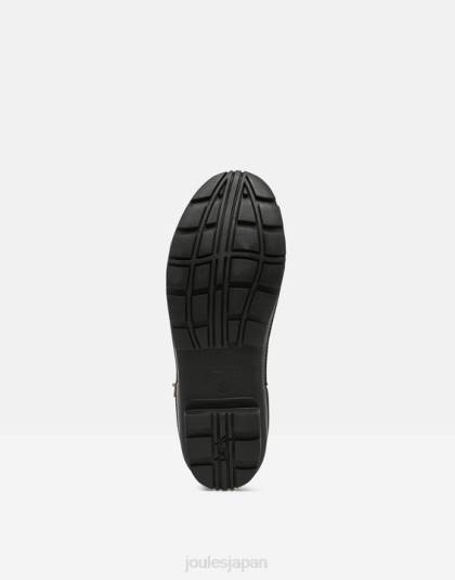 履物 jp Joules 女性 ロザリンド 交換可能なタッセル付きミッドハイトレインブーツ 本当の黒 46RH23