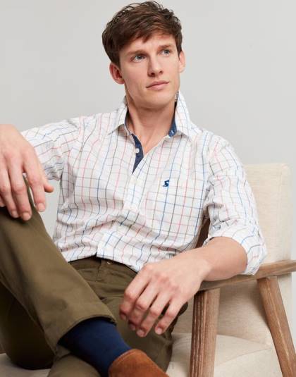 衣服 jp Joules 男性 アボット クラシック フィット ピーチ ポプリン シャツ マルチチェック 46RH244