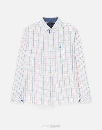 衣服 jp Joules 男性 アボット クラシック フィット ピーチ ポプリン シャツ マルチチェック 46RH244