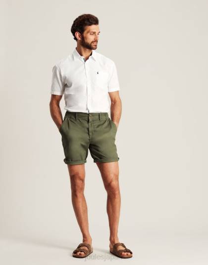 衣服 jp Joules 男性 ドックサイド チノショーツ ヘリテージグリーン 46RH248