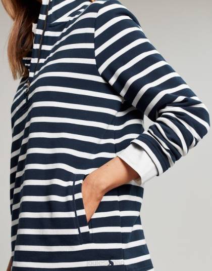 衣服 jp Joules 女性 ピップストライプスウェットシャツ ネイビークリームストライプ 46RH27
