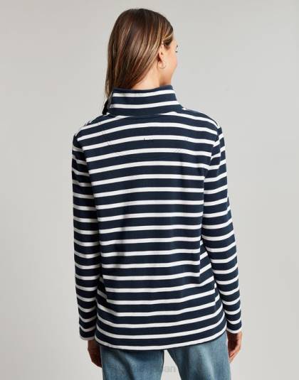 衣服 jp Joules 女性 ピップストライプスウェットシャツ ネイビークリームストライプ 46RH27