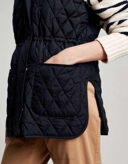 衣服 jp Joules 女性 ケンプトン ダイヤモンドキルトベスト 海洋海軍 46RH39