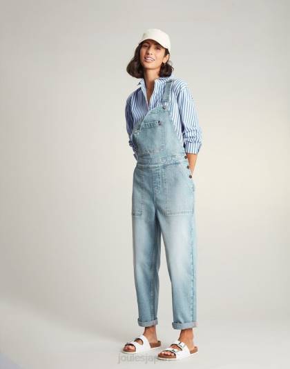衣服 jp Joules 女性 アミラ ドロップショルダーシャツ ブルーストライプ 46RH3