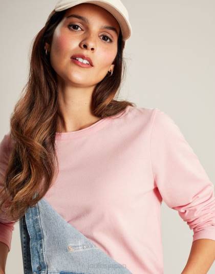 衣服 jp Joules 女性 ホリークルー長袖トップ バレリーナ 46RH40