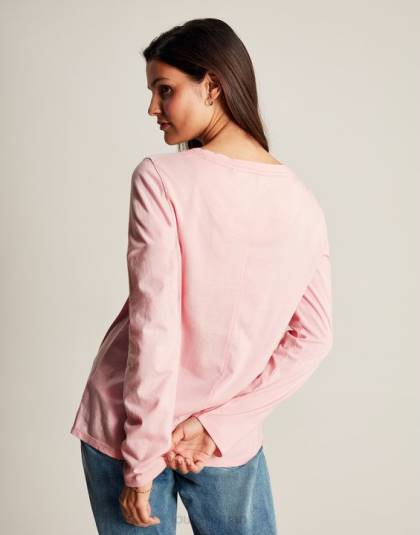 衣服 jp Joules 女性 ホリークルー長袖トップ バレリーナ 46RH40
