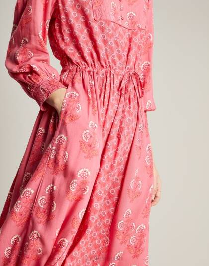 衣服 jp Joules 女性 テレーズ キルティング ビブドレス ローズピンク 46RH41