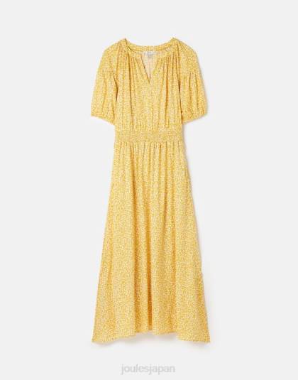 衣服 jp Joules 女性 ロシェルドレス 黄色い斑点 46RH43