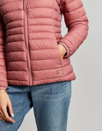 衣服 jp Joules 女性 ボウランド パッカブル パデッド コート 薔薇 46RH44
