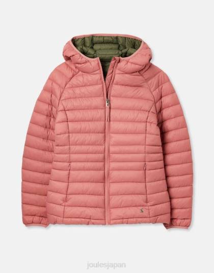 衣服 jp Joules 女性 ボウランド パッカブル パデッド コート 薔薇 46RH44