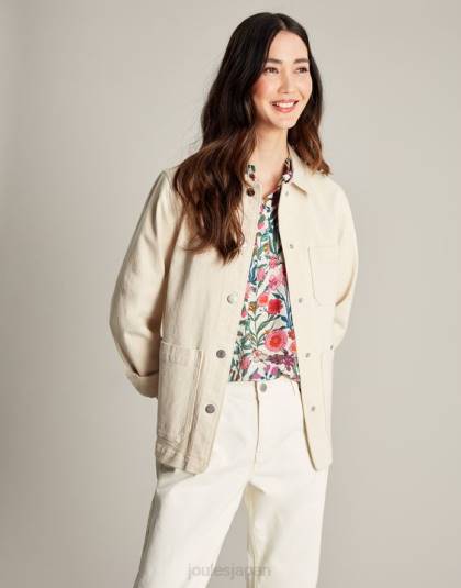 衣服 jp Joules 女性 アリスデニムジャケット 生成り 46RH45