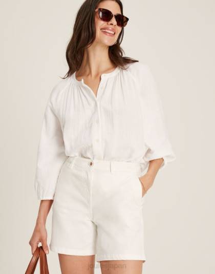 衣服 jp Joules 女性 クルーズミッドレングスチノショート 明るい白色 46RH49
