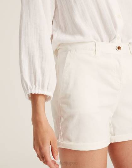 衣服 jp Joules 女性 クルーズミッドレングスチノショート 明るい白色 46RH49