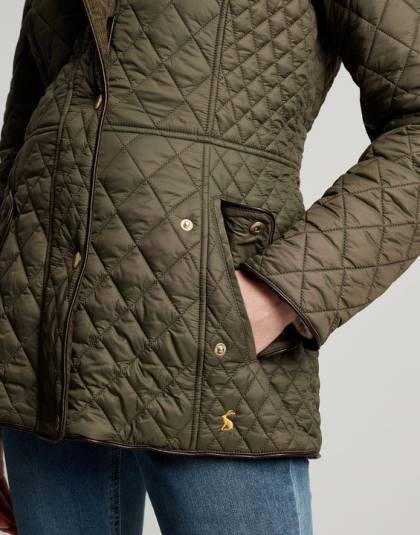 衣服 jp Joules 女性 ニューデール キルティングジャケット ブドウの葉 46RH52