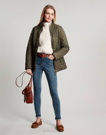 衣服 jp Joules 女性 ニューデール キルティングジャケット ブドウの葉 46RH52