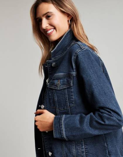 衣服 jp Joules 女性 アークリー リラックスデニムジャケット インジゴ 46RH57