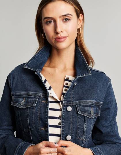 衣服 jp Joules 女性 アークリー リラックスデニムジャケット インジゴ 46RH57