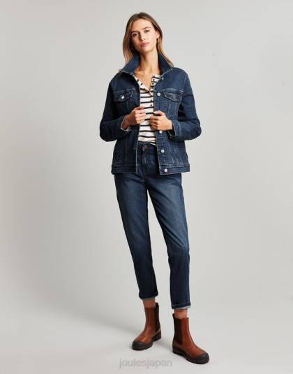 衣服 jp Joules 女性 アークリー リラックスデニムジャケット インジゴ 46RH57