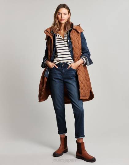 衣服 jp Joules 女性 アークリー リラックスデニムジャケット インジゴ 46RH57