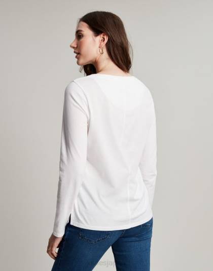 衣服 jp Joules 女性 ホリークルー長袖トップ クリーム 46RH5