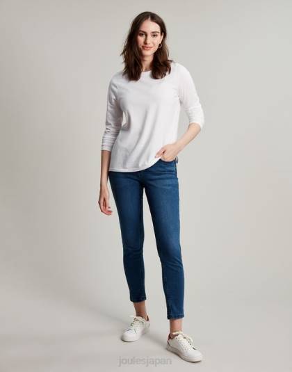 衣服 jp Joules 女性 ホリークルー長袖トップ クリーム 46RH5