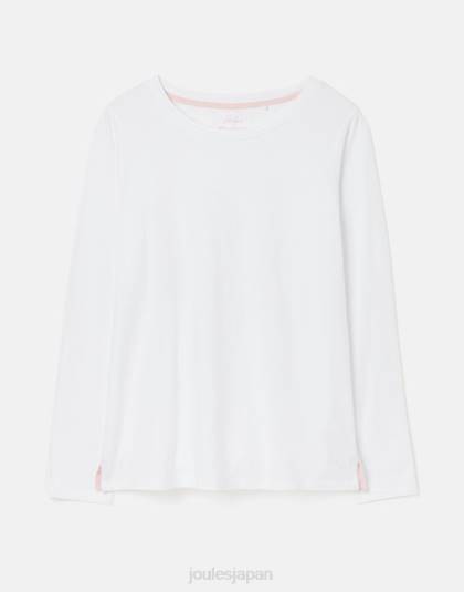 衣服 jp Joules 女性 ホリークルー長袖トップ クリーム 46RH5