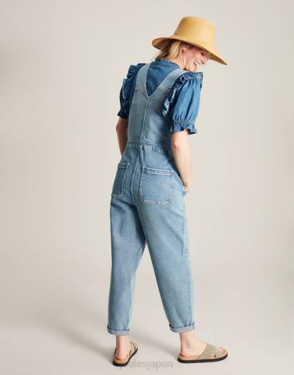 衣服 jp Joules 女性 ランプリングストレートレッグオーバーオール ライトインディゴ 46RH61