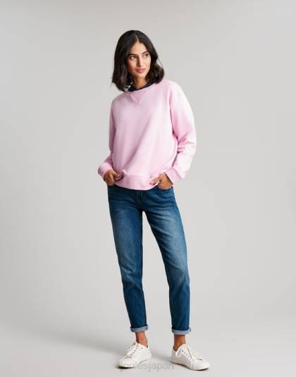 衣服 jp Joules 女性 モニーク クルーネック スウェットシャツ ドーンピンク 46RH65