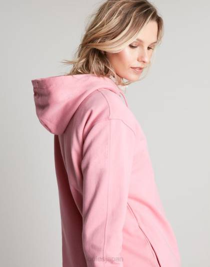 衣服 jp Joules 女性 ケイティ リラックス フード付きスウェットシャツ ピンク 46RH67