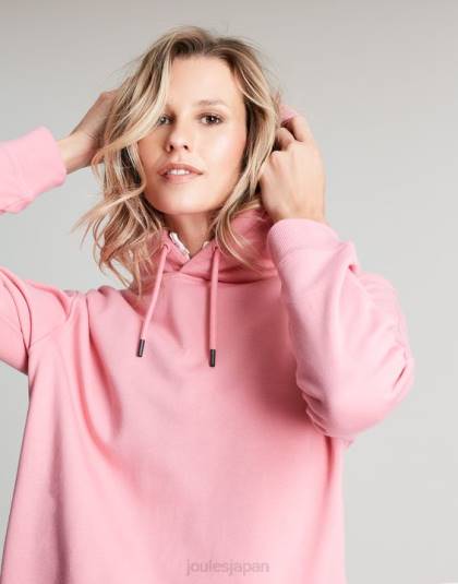 衣服 jp Joules 女性 ケイティ リラックス フード付きスウェットシャツ ピンク 46RH67