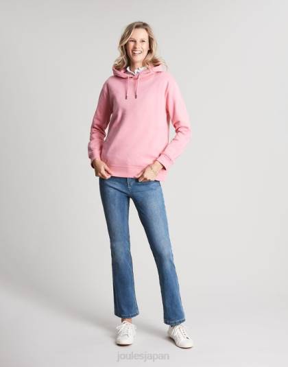 衣服 jp Joules 女性 ケイティ リラックス フード付きスウェットシャツ ピンク 46RH67