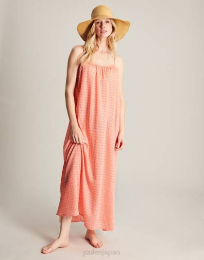 衣服 jp Joules 女性 アマンダビーチドレス オレンジ色の頭がおかしい 46RH70