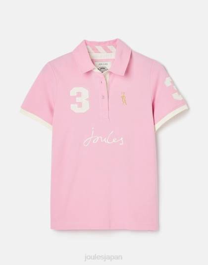 衣服 jp Joules 女性 ビューフォートポロシャツ ライトピンク 46RH72