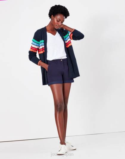 衣服 jp Joules 女性 クルーズミッドレングスのチノショーツ フランス海軍 46RH82