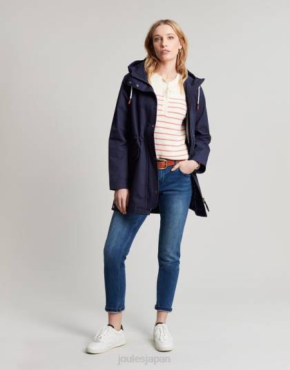 衣服 jp Joules 女性 パドストウのレインコート フランス海軍 46RH8