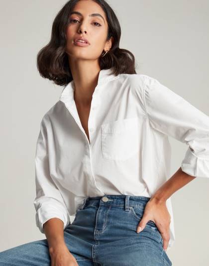 衣服 jp Joules 女性 アミラ ドロップショルダーシャツ クリーム 46RH9