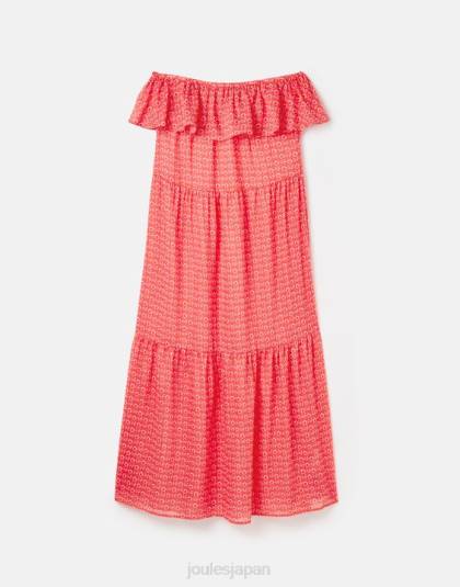 衣服 jp Joules 女性 シダビーチドレス 花柄ピンク 46RH91