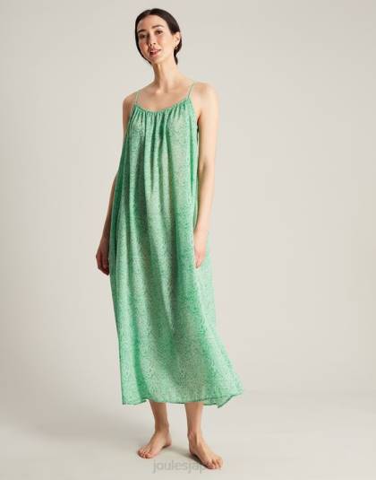 衣服 jp Joules 女性 アマンダビーチドレス 緑の花 46RH93