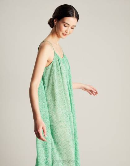 衣服 jp Joules 女性 アマンダビーチドレス 緑の花 46RH93