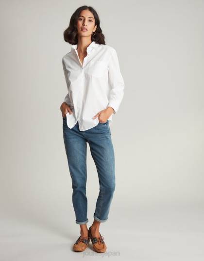 衣服 jp Joules 女性 アミラ ドロップショルダーシャツ クリーム 46RH9