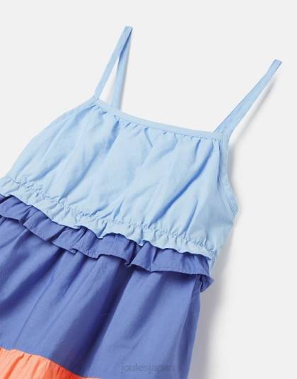 衣服 jp Joules 女の子 テアドラ ブランコドレス 5-12 歳 カラーブロック 46RH314