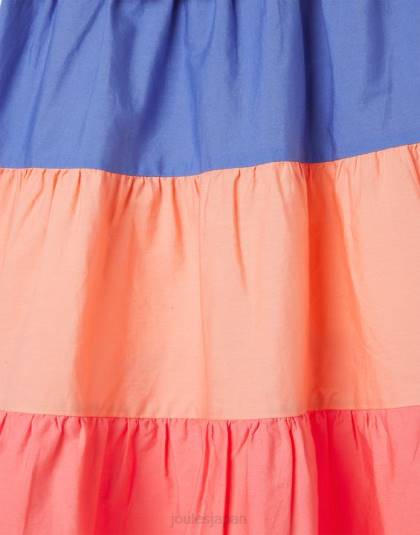 衣服 jp Joules 女の子 テアドラ ブランコドレス 5-12 歳 カラーブロック 46RH314