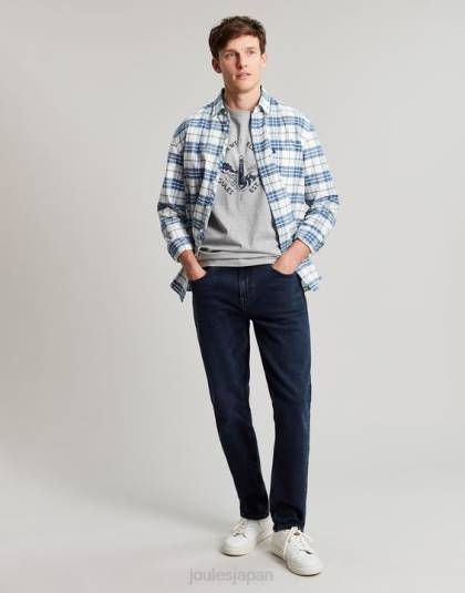 衣服 jp Joules 男性 オーカム スリムフィット 5ポケット デニムジーンズ インクウォッシュデニム 46RH205