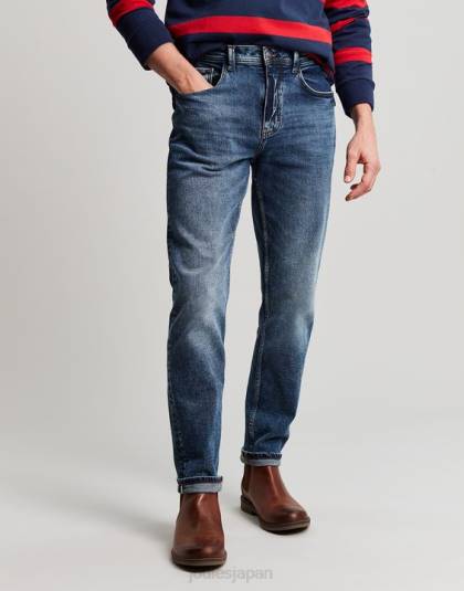 衣服 jp Joules 男性 オーカム スリムフィット 5ポケット デニムジーンズ ミッドウォッシュデニム 46RH230