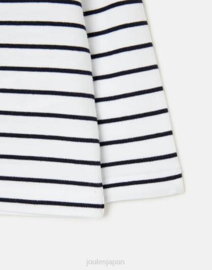 衣服 jp Joules 赤ちゃん ハーバーストライプ長袖Tシャツ 0歳～3歳 ネイビーストライプ 46RH415