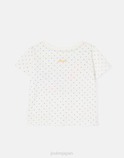 衣服 jp Joules 赤ちゃん テート アートワーク T シャツ 0 ～ 3 歳 白点蜂 46RH422