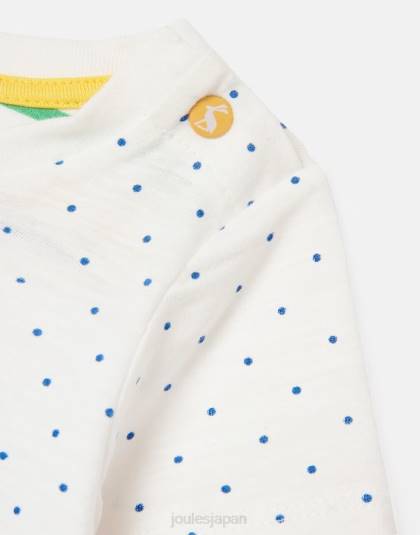 衣服 jp Joules 赤ちゃん テート アートワーク T シャツ 0 ～ 3 歳 白点蜂 46RH422